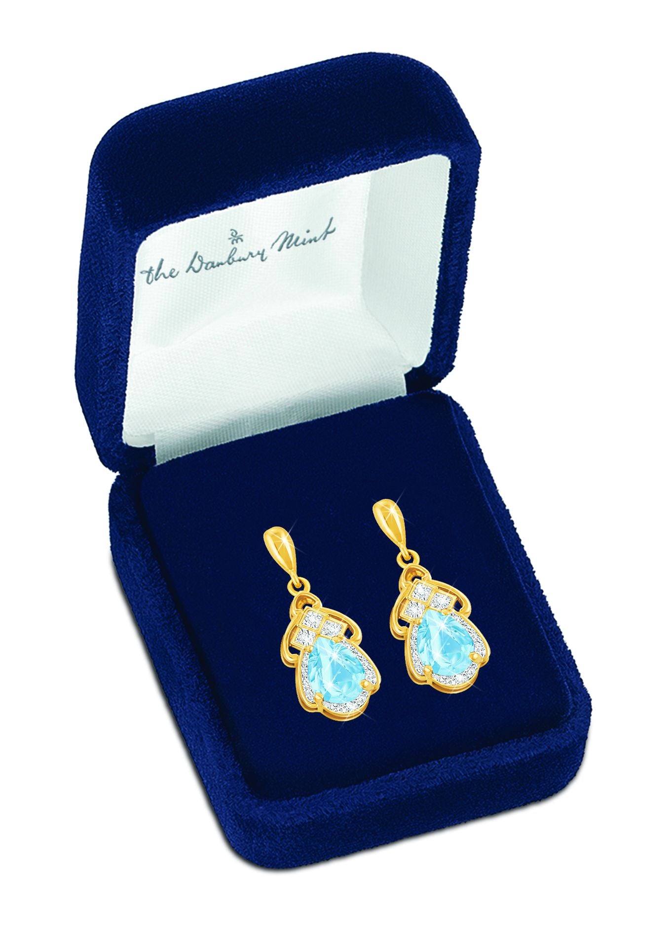 Topaz Pear Earrings