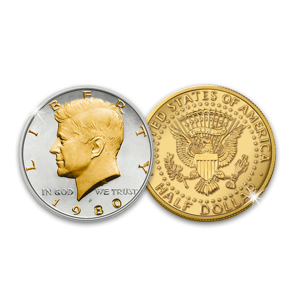 The Gold and Silver Kennedy Half Dollar